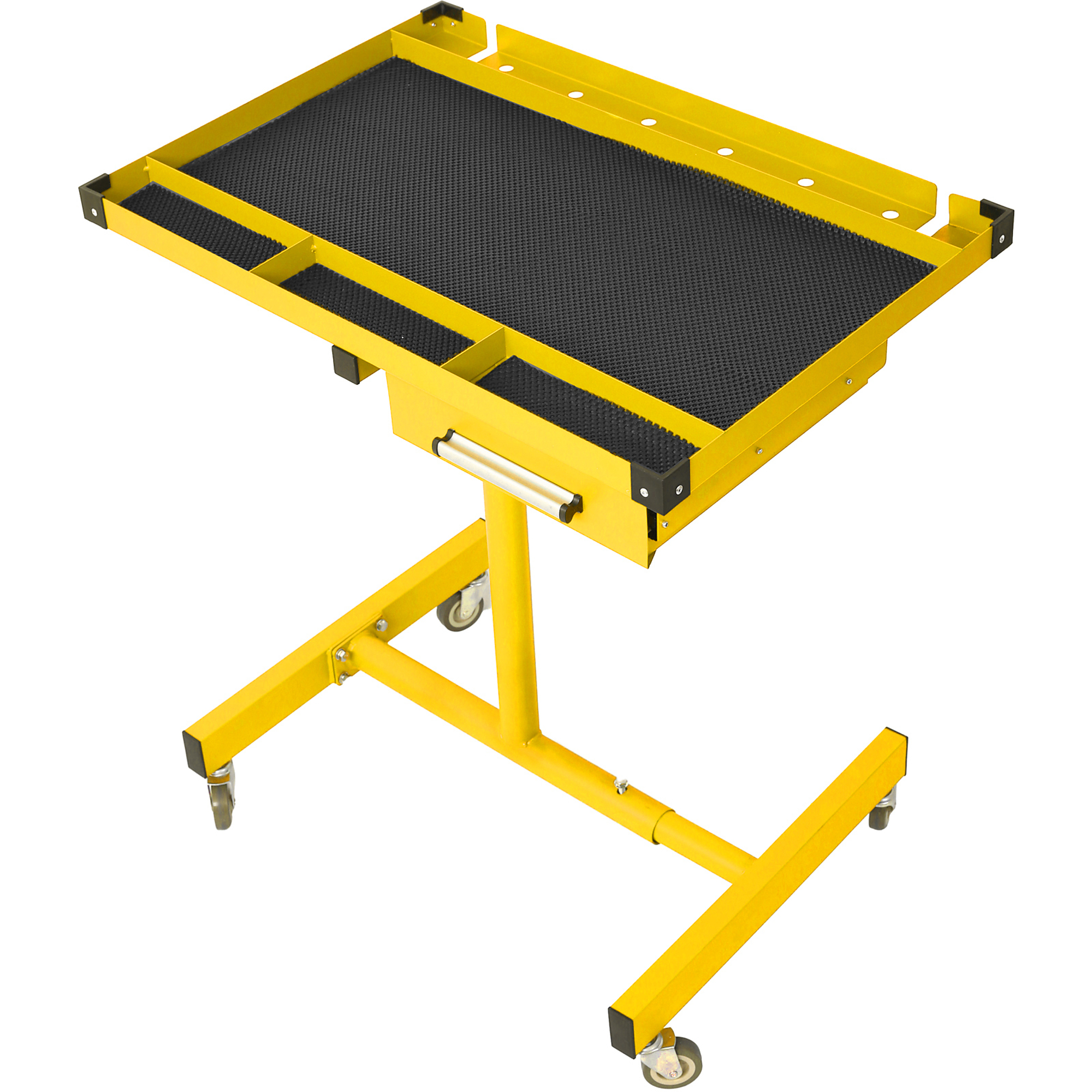 BlackTeck Multifunctional Workbench with Drawer — 29in. x 20in., Adjustable Height, 2.5in. Casters, Extendable Base, Model# N2-65406